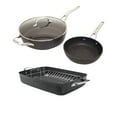thumbnail image 1 of THE ROCK by Starfrit 3 Piece Cookware Set with Riveted Cast Stainless Steel Handle, 1 of 15