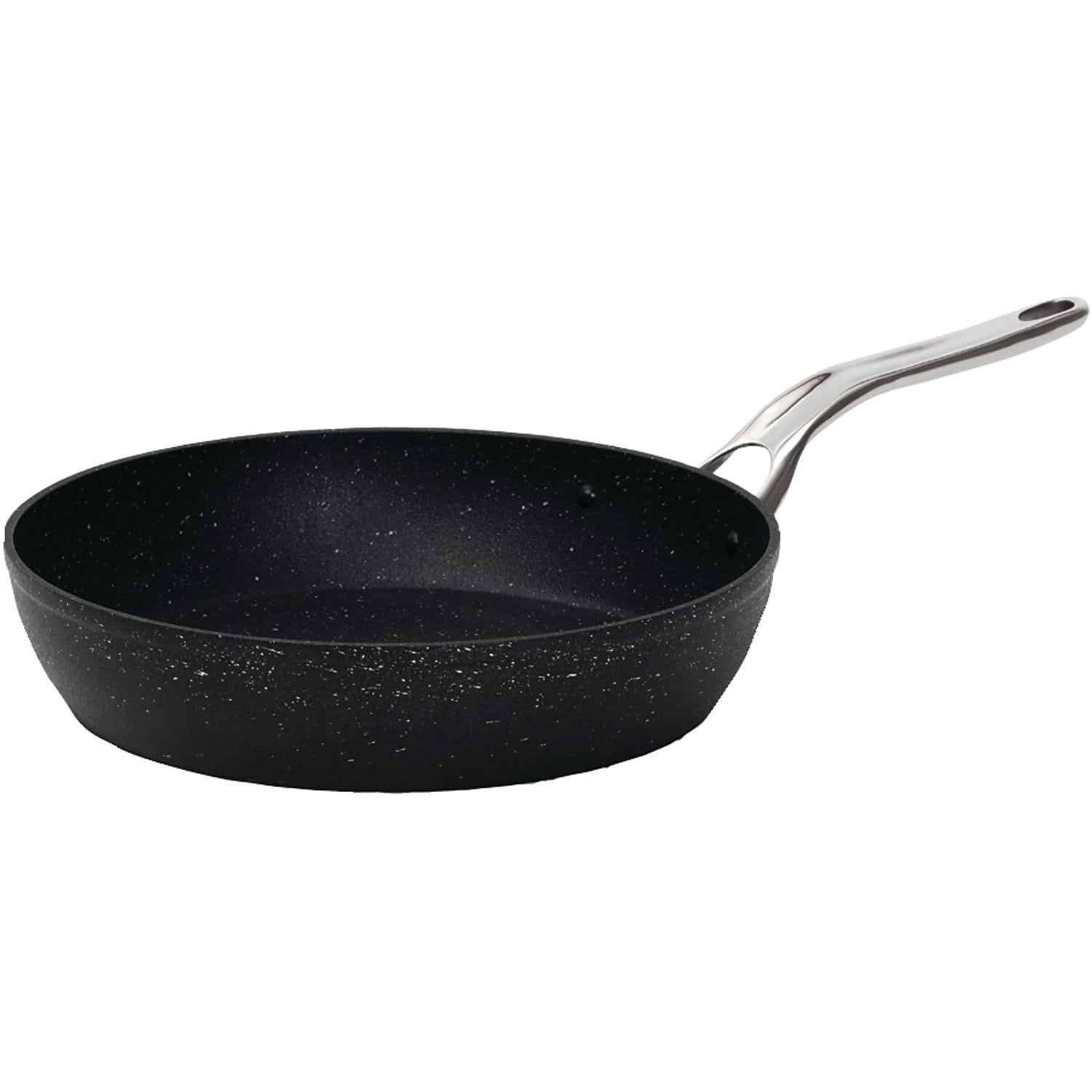 The Rock By Starfrit Wave 10 Aluminum Fry Pan with Stainless Steel Handle  Blue