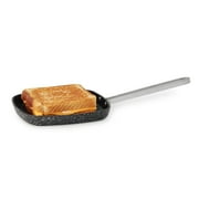 THE ROCK by Starfrit Personal Griddle Pan with Stainless Steel Wire Handle, 6"