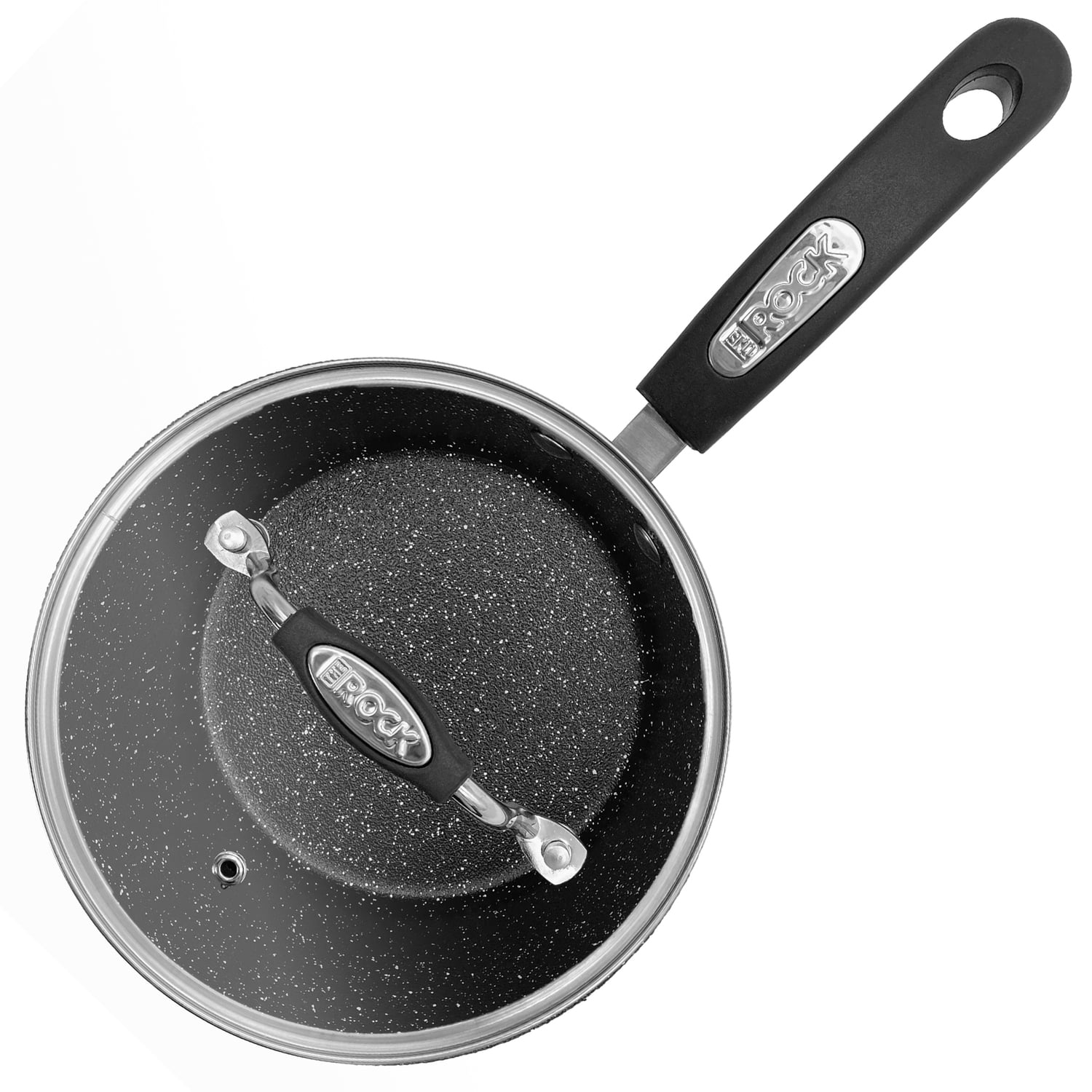 THE ROCK by Starfrit Terra 2 qt Nonstick Aluminum Saucepan with Bakelite Handle
