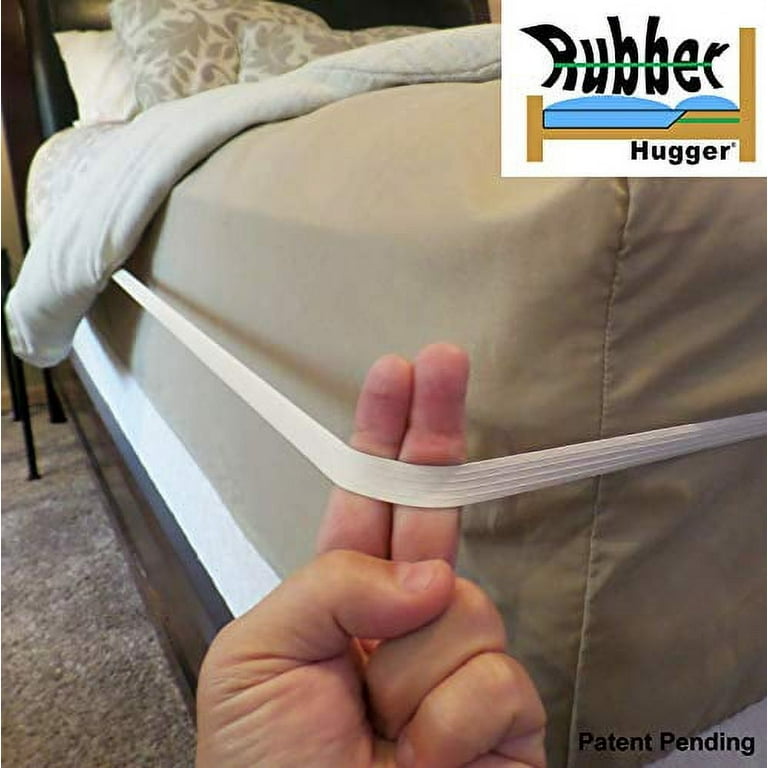 RUBBER HUGGER Bed Sheets Holder Band, Queen Size Mattress, Sheet Holder for  Corners, Elastic Bedding Holder Band to Hold Sheets on The Bed, 1 Strap