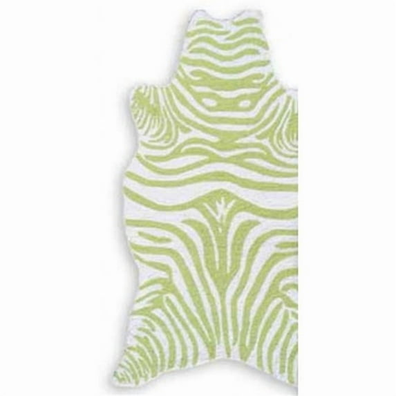 THE RUG MARKET25617B Lime Zebra Rug