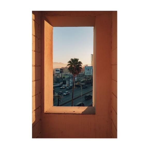 THE STAIRWELLS OF TIJUANA - Tijuana Baja California Mexico Photography Cityscape Palm Tree Sunset Architecture Street Photography Minimalist Unframed Wall Art Print 4 x 6 inches
