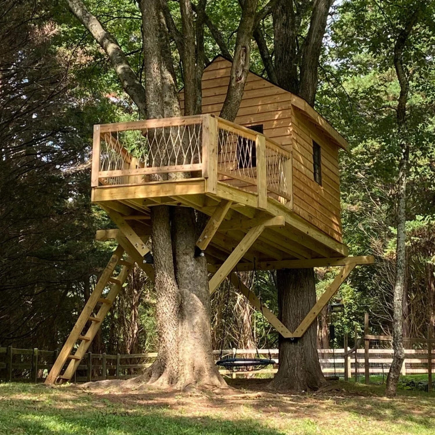 THE TAHOE © : 2 Tree Rectangular Treehouse Plan - Walmart.com