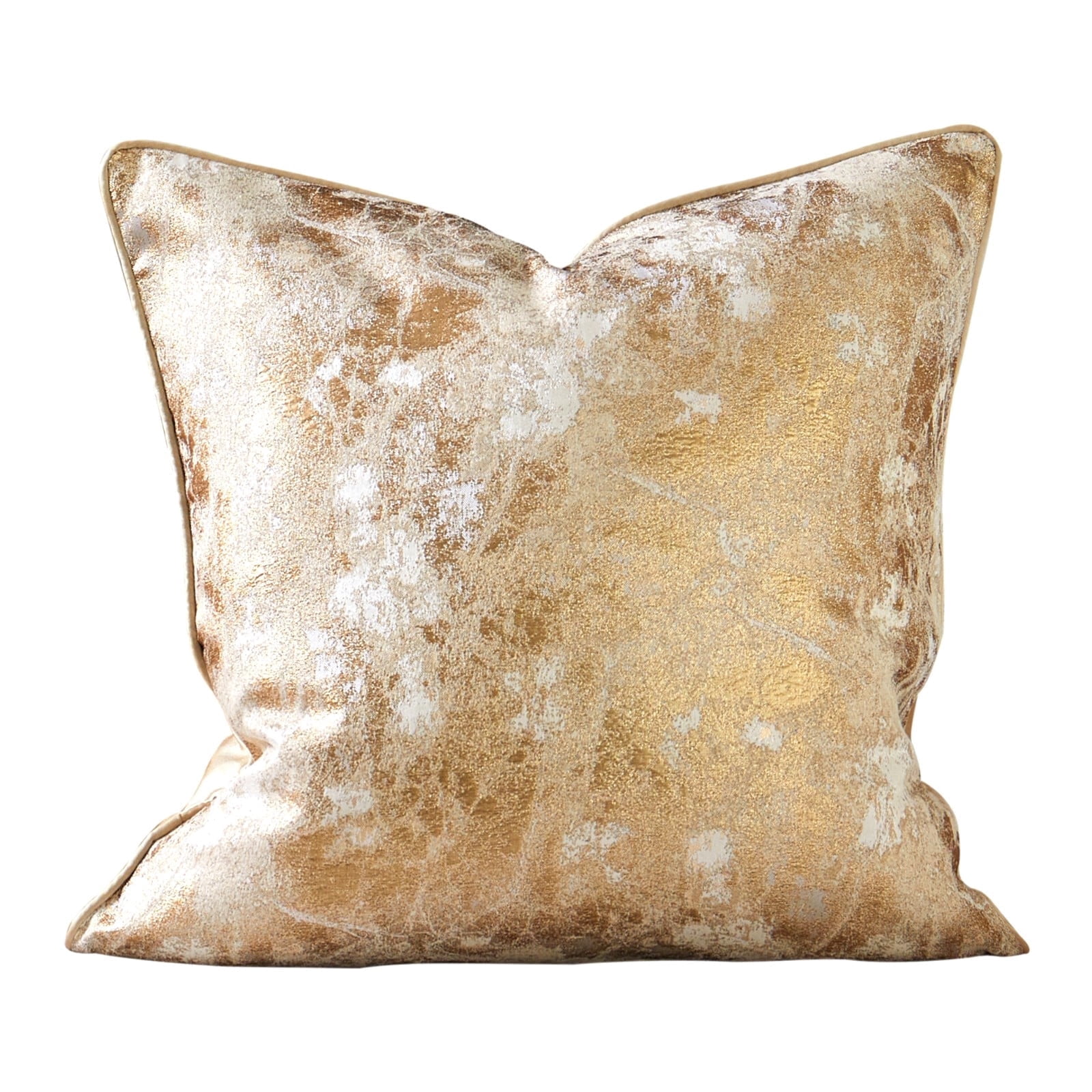 THE-TINOART Throw Pillow Covers Luxury Modern Gold Black Splash Cushion Cover For Home Decoration - Cushion Cover 24x24 inch