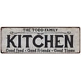 thumbnail image 1 of THE TODD FAMILY KITCHEN Gift Chic Metal Sign 6x18 206180039424, 1 of 1