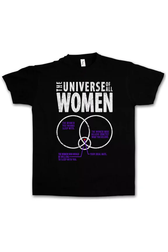 THE UNIVERSE OF WOMEN LOGO II T-SHIRT - The Big TBBT Fun Bang Theory Nerd Shirt