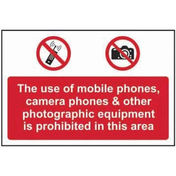 THE USE OF.. EQUIMPENT IS PROHIBITED IN THIS AREA Site Safety Metal Sign 8x12 Inch Notice Danger Warning Caution for Outdoor & Indoor