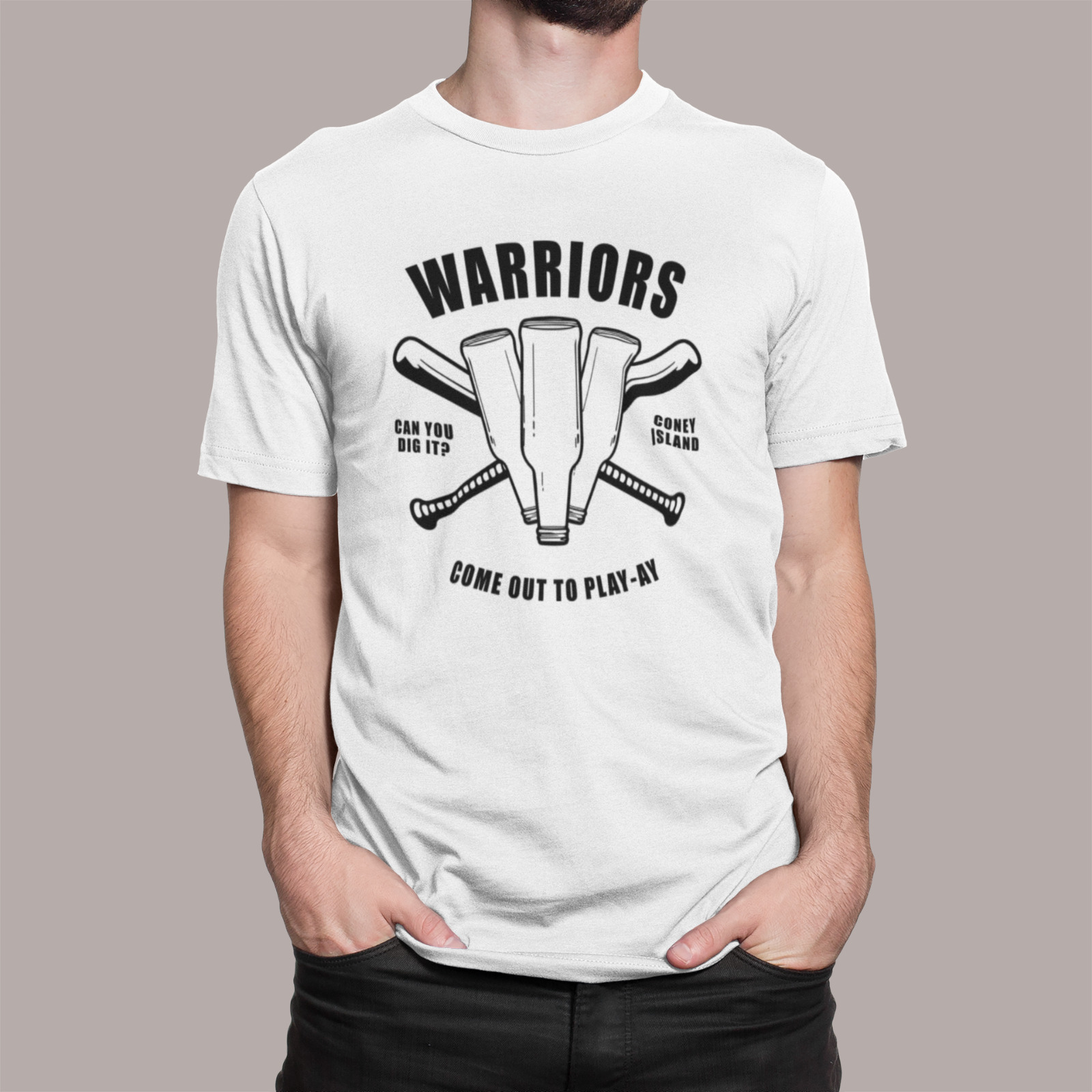 THE WARRIORS T SHIRT COME OUT TO PLAY AY CAN YOU DIG IT 70s 80s MOVIE