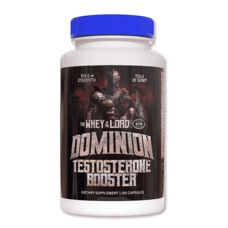 THE WHEY OF THE LORD Dominion Testosterone Booster Capsules, Natural, Strength, Hormone Support, Muscle Power Recovery