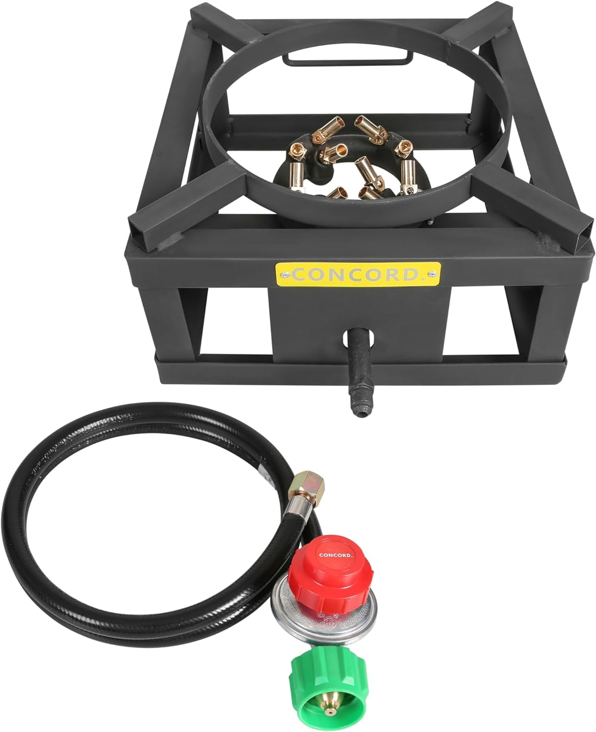 THE WOK BLOCK 12" Single Propane Outdoor Burner with Built in Wok Ring. 45,000 BTU Great for