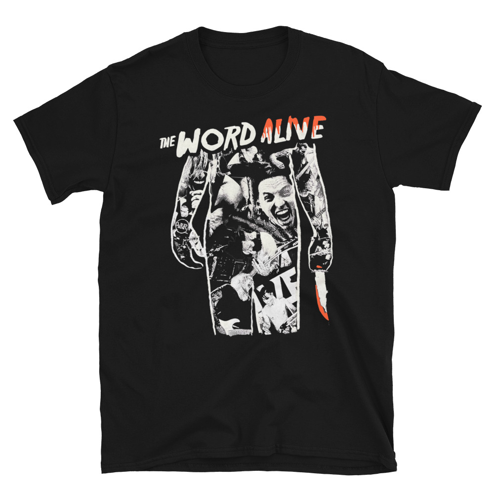 THE WORD ALIVE Friday The 13th Rip Metalcore Emocore Band TShirt
