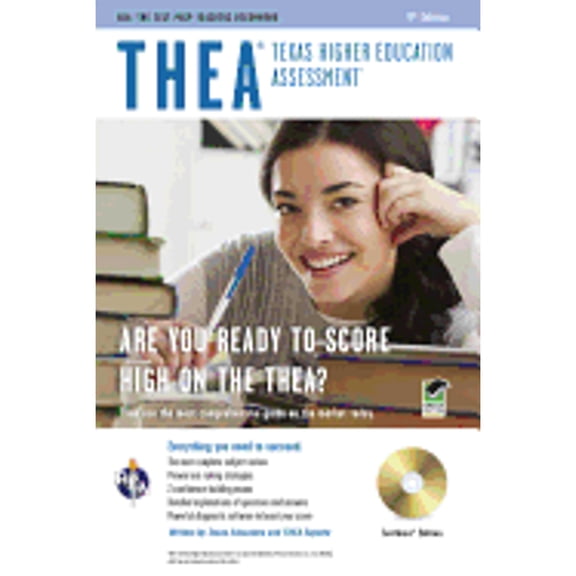Pre-Owned THEA (Texas Higher Education Assessment) w/CD-ROM 9th Ed. (THEA Test Preparation) (Paperback) 0738609676 9780738609676