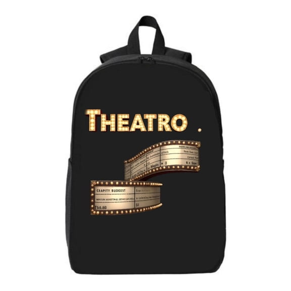 THEATRO Illuminated Design Laptop Backpack - Vintage Film Strip Graphic Fits 15 " Laptop & iPad Perfect for College & High School Travel for - & -