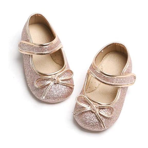 THEE BRON Fashion Baby Girl Sequins Blingbling Princess Shoes