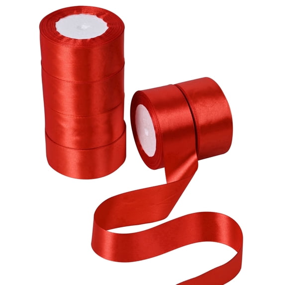 THEGLY 150 Yards 1-1/2 Inch Red Satin Ribbon for Gift Wrapping DIY ...