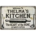 thumbnail image 1 of THELMA'S Kitchen Farmhouse Sign Gift 8x12 Metal 208120033125, 1 of 1