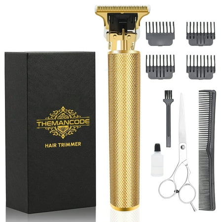 THEMANCODE Hair Cutting Kit, Hair Clippers for Men Professional Barber Clippers, Waterproof Cordless Beard Trimmer Hair Trimmer, Perfect Christmas and Father's Day Gift Kit for Dad Men