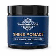 THEMANCODE Hair Pomade for Men, High Shine Medium Hold Styling Pomade, Smooth Hair Styling Product for Slick Back, Side Part & Classic Men s Hairstyles, 4 oz