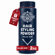 THEMANCODE Hair Powder for Men, 2 OZ Hair Styling Powder for Texture and Volume, High Hold Matte Finish, Non-Sticky, No Residue, Christmas Stocking Stuffer for Dad & Son