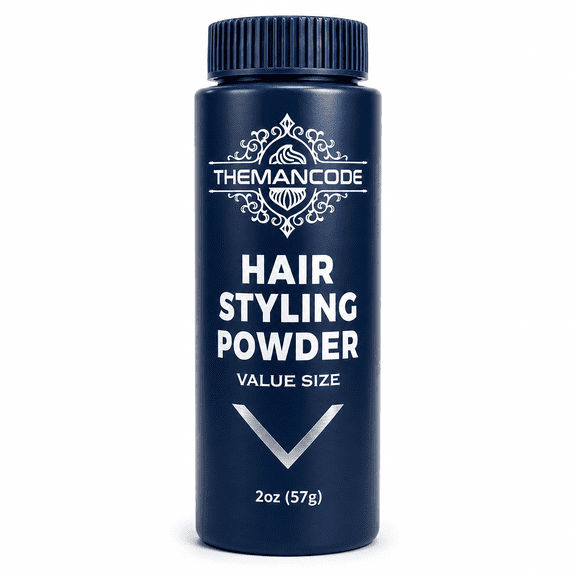THEMANCODE Hair Powder for Men, 2 OZ Hair Styling Powder for Texture and Volume, High Hold Matte Finish Hair Texture Powder, Non-Sticky, No Residue, Father’s Day Gift for Dad & Son