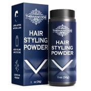 THEMANCODE Hair Styling Powder for Men & Son, Volumizing & Texturizing Powder, Long-Lasting Invisible Hold, Non-Sticky, Best for Short to Medium Hair, Father’s Day Gift for Him, Dad & Son, 1 oz