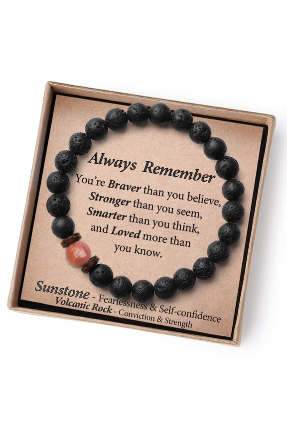 Gift for Him Teens Boyfriend Gifts Ideas Beaded Bracelets Teenager Men Birthday To Son Grandson Unique Graduation Christmas Stocking Stuffer Valentines Day Easter Basket Stuffers