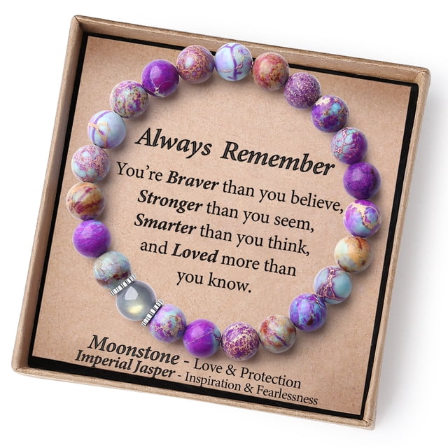 Daughter Locket THEMEROL Teens Gifts Ideas Women Beaded Bracelets Teenage Girl Birthday ...