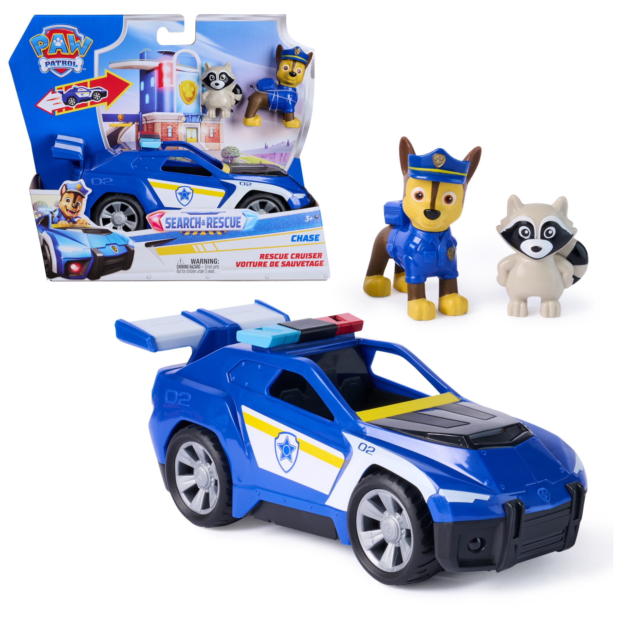 PAW Patrol: Search & Rescue, Chase Rescue Cruiser Vehicle with 2