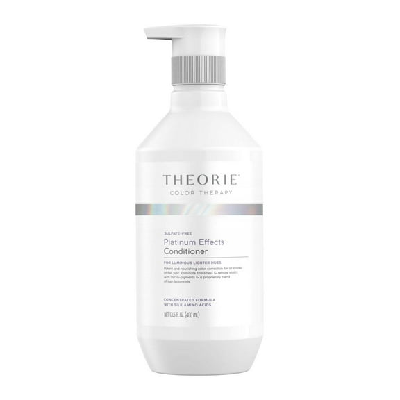 THEORIE Platinum Effects - Conditioner for Blonde & Silver Hair, Color Maintenance & Correction, Anti-Brassiness, 400mL