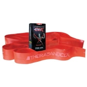 THERABAND CLX Resistance Band with Loops, 25 Yard Band, Red, Medium, Non-Latex, Elastic Band for Exercise, Mobility & Rehab, Stretching, Home Workouts, Color-Coded for Easy Resistance Levels