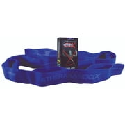 THERABAND CLX Band with Loops, 5 FT, Blue, Extra Heavy Thickness, 5.8 LBS Resistance, Level 5, Latex Free