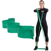 THERABAND CLX Resistance Band, Loops, Home Workout, Full Body, Level 4, Green, Heavy, 4.6 lbs. Resistance, 5 Foot