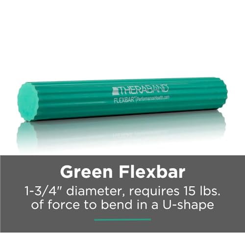 THERABAND FlexBar, Tennis Elbow Therapy Bar, Relieve Tendonitis Pain