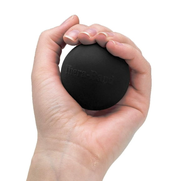 THERABAND Hand Exerciser, Extra Firm, Black, Stress Ball, Grip Strengthener