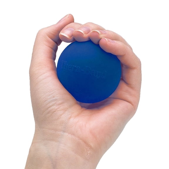 THERABAND Hand Exerciser, Firm, Blue, 2 IN, Stress Ball, Hand, Wrist Strengthening