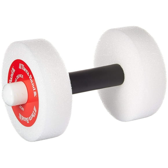 THERABAND Light Aqua Dumbbells, Red, Pack of 2