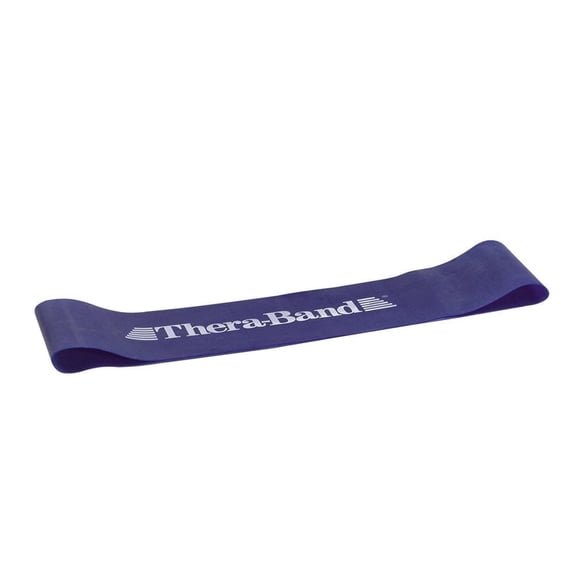 THERABAND Professional Latex Resistance Band Loop Resistance Level: Blue, Length: 12 inch