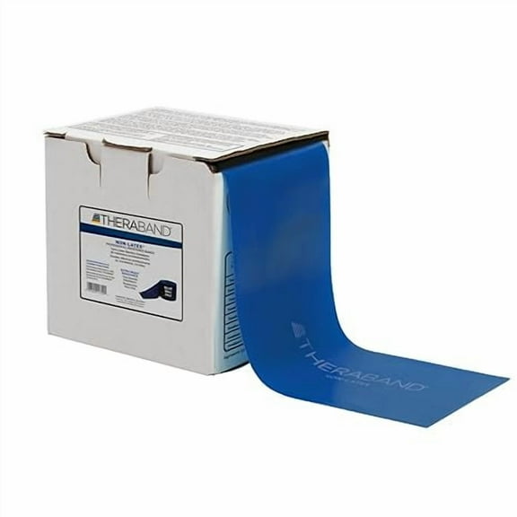 THERABAND Resistance Band, 50 YD Roll, Blue, Extra Heavy Thickness, 5.8 LBS Resistance, Level 5, Non-Latex