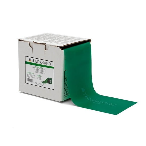 THERABAND Resistance Band, 50 YD Roll, Green, Heavy Thickness, 4.6 LBS Resistance, Level 4, Non-Latex