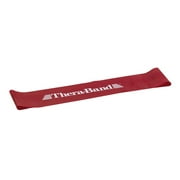 THERABAND Resistance Band Loop, 12 IN, Red, Medium Thickness, 3.7 LBS Resistance, Strength & Flexibility