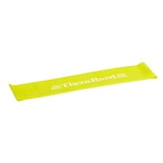 THERABAND Resistance Band Loop, 18 IN, Light, Yellow, Thin, Beginner Level 1, Pilates, Yoga, Stretching, Physical Therapy, Strength Training, Professional Resistance Band, Continuous Loop
