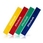 THERABAND Resistance Band Loop Set, 4-Pack, 8 Inch Loops, Kids & Adults, Multilevel