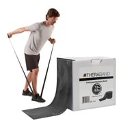 THERABAND Resistance Band, Black, Special Heavy, 50-Yard Roll, Elastic Band for Strength Training, Stretching, Yoga, Pilates, Physical Therapy, Portable & Cut-to-Length, Color-Coded Levels