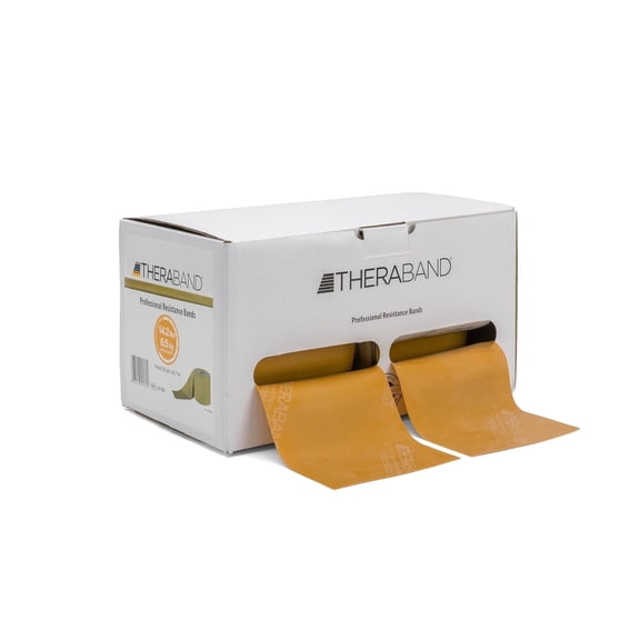 THERABAND Resistance Band, Gold, Max, 50-Yard Roll, Elastic Band for Strength Training, Stretching, Yoga, Pilates, Physical Therapy, Portable & Cut-to-Length, Color-Coded Levels