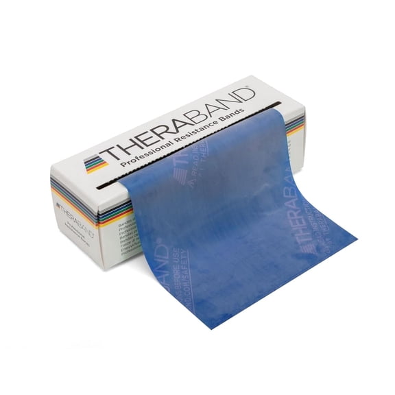 THERABAND Resistance Bands, 6 YD, Blue, Extra Heavy Resistance, 5.8 LBS Resistance, Level 5