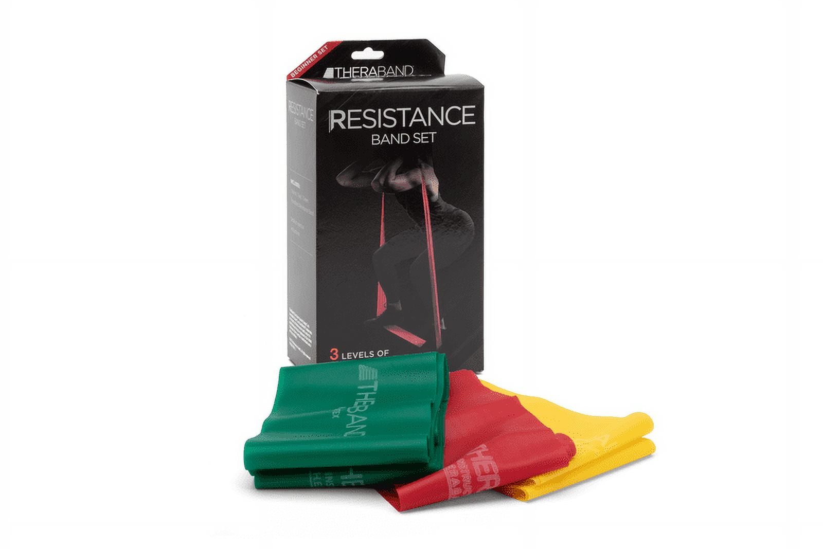THERABAND Advanced Resistance Bands Set 3 Pack Non Latex Strength Training Physical Therapy Walmart