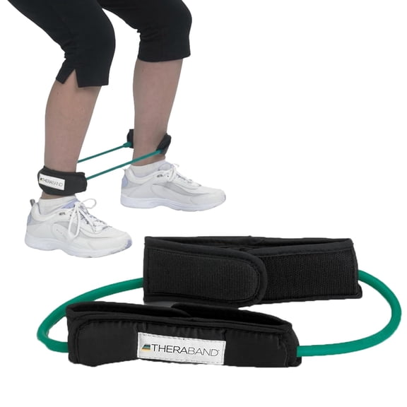 THERABAND Resistance Tubes, 12 IN, Green, Heavy Thickness, 4.6 LBS Resistance, Level 4