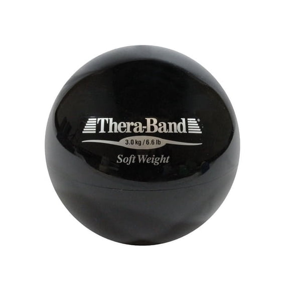 THERABAND Soft Weight 6.6 Lb, 4.5" Ball-Shaped Isotonic Exercise Balls for Physical Therapy, Weighted Ball Set for Pilates, Shoulder Strength & Rehab, Color-Coded, Portable & Easy to Grip