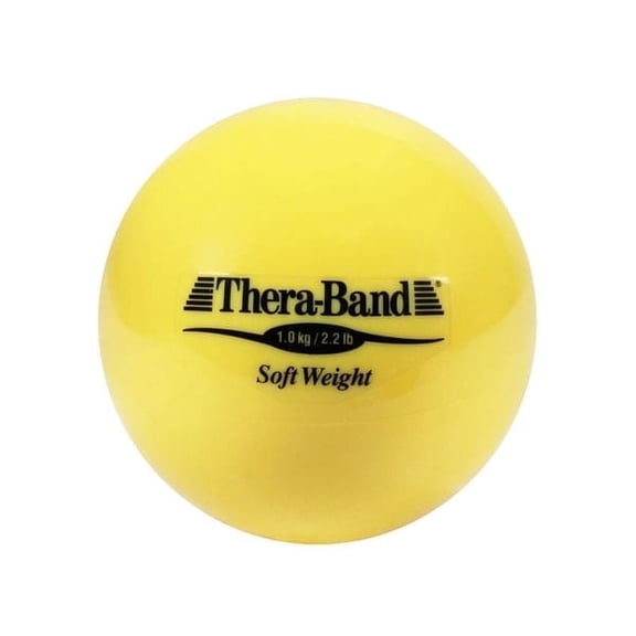 THERABAND Soft Weight 2.2 Lb, 4.5" Ball-Shaped Isotonic Exercise Balls for Physical Therapy, Weighted Ball Set for Pilates, Shoulder Strength & Rehab, Color-Coded, Portable & Easy to Grip